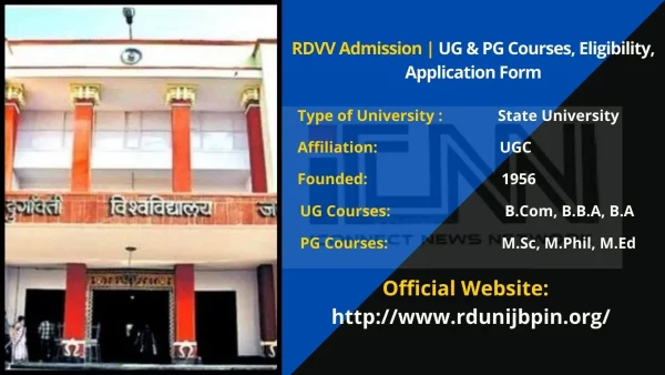 RDVV Admission